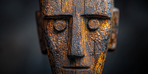 Shigir Idol, closeup