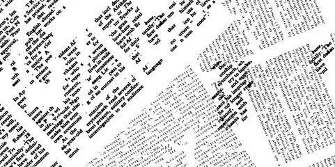 Rough vector background abstract grunge texture old vintage newspaper.	