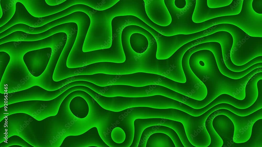 Poster glowing neon lines abstract tech futuristic motion background. seamless looping.