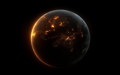 Digital space art in 5K that illustrates Earth exploding.