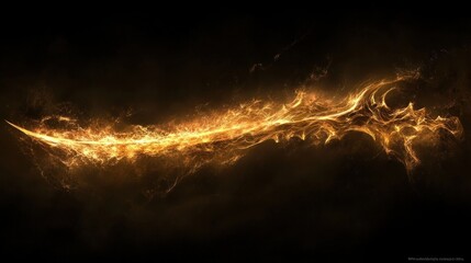 Abstract glowing energy on a black background.