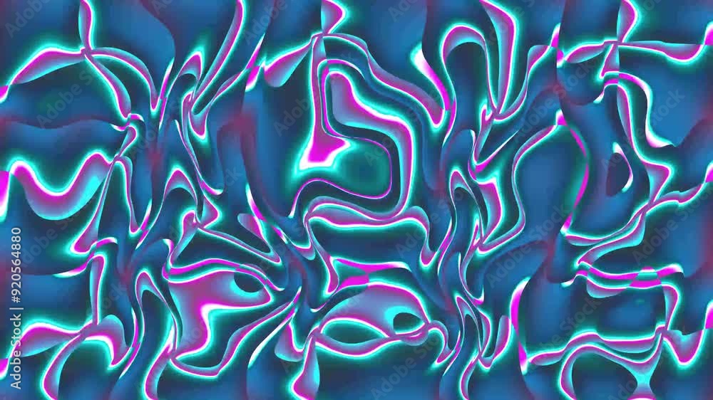 Aufkleber dynamic presentations with morphing shapes as topographic map - abstract line background
