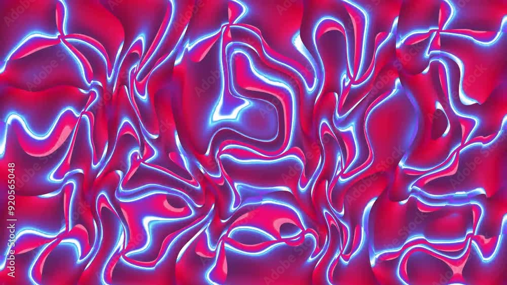 Aufkleber dynamic presentations with morphing shapes as topographic map - abstract line background