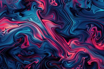 Fototapeta premium Deep Blue Gradient Background - Serene and Soothing Oceanic Hue for Your Design Needs. Beautiful simple AI generated image in 4K, unique.