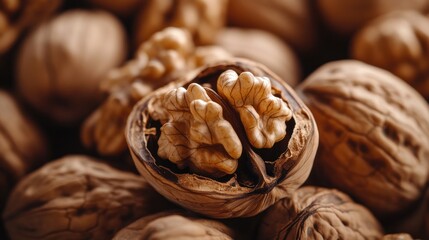 Obraz premium Walnut in Shell Close-up