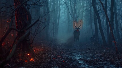 Horror night background