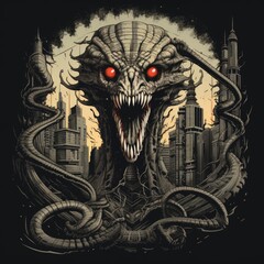 Obraz premium Creature from the Depths