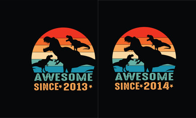 Awesome Since Vintage ,Birthday gift 2013,Birthday gift  Design.