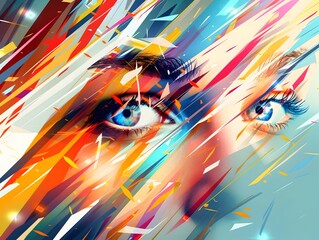 Abstract Eye Art.