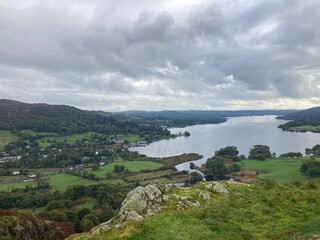 Fototapeta premium landscape with lake