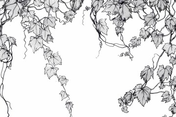 Adventurous climber navigating intricate vines in captivating display