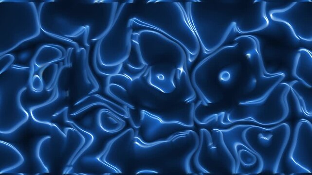 Glowing line liquid shape background.