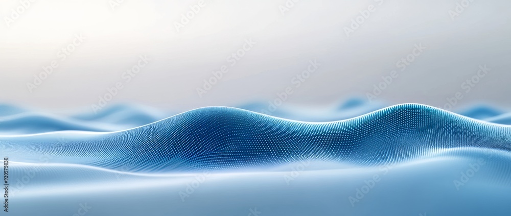 Poster detailed digital background. big data. futuristic abstract wave. 3d rendering.