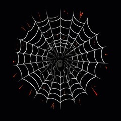 Obraz premium Spider Web Illustration