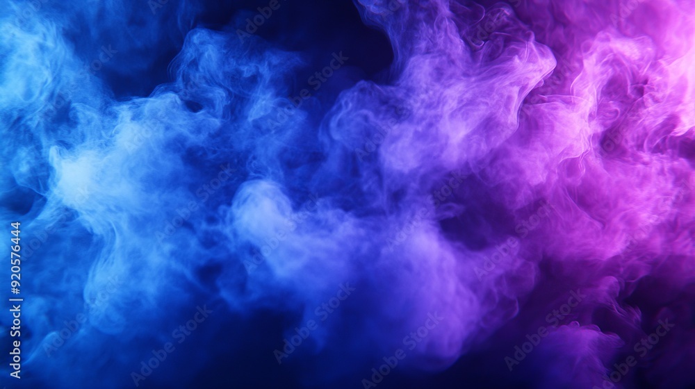 Poster an abstract colorful background with a nebula in deep space