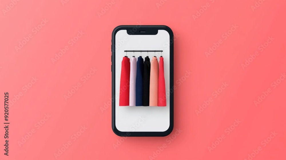 Aufkleber ecommerce fashion mobile app with intuitive navigation and flat design a modern user friendly digita