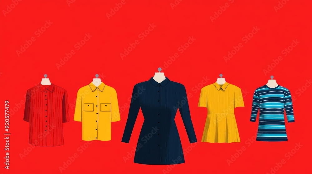 Aufkleber flat design of an interactive size guide for fashion retail and ecommerce showcases a clean modern a