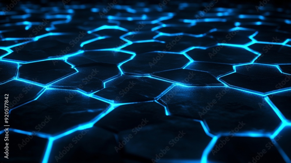 Poster a digital technology concept with a dark blue background displaying internet network connections usi