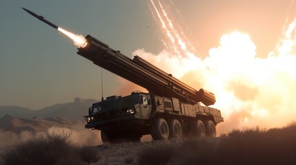 Advanced anti aircraft and missile defense system demonstrating precision in action