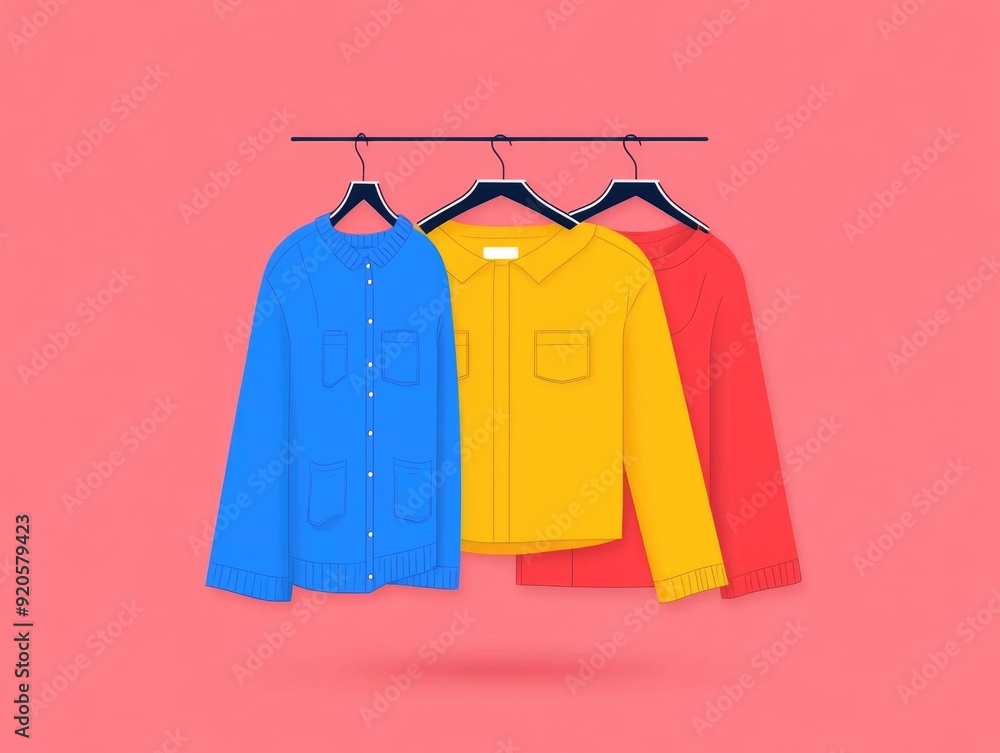 Poster ecommerce fashion product review section flat design modern minimalist online shopping store website