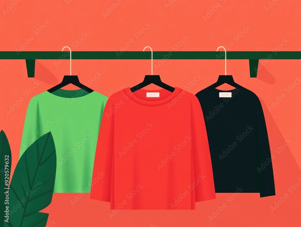 Poster secure and efficient ecommerce payment processing illustrated in a flat minimalist design style for 