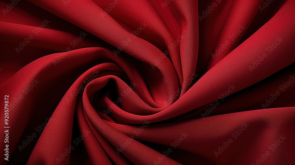 Poster red silk background