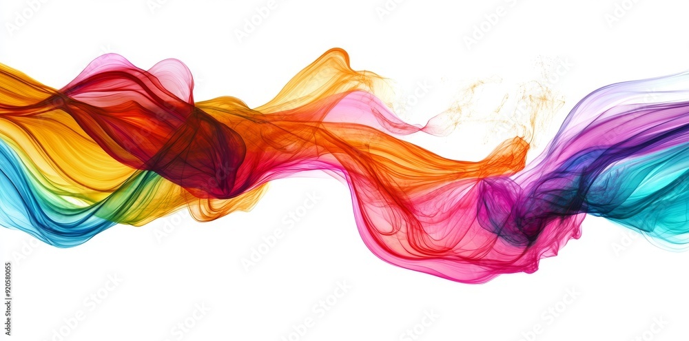 Poster png file of modern abstract high-speed light effect. abstract background with curved beams of light.
