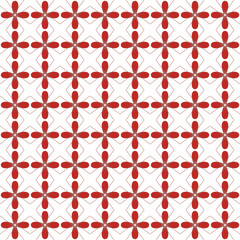 seamless pattern with red hearts