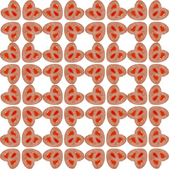 seamless background with hearts