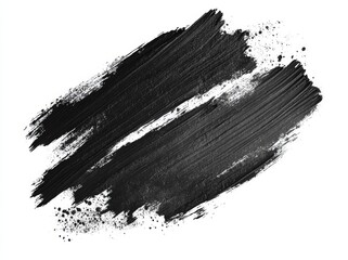 Black and white abstract paint splatter frame