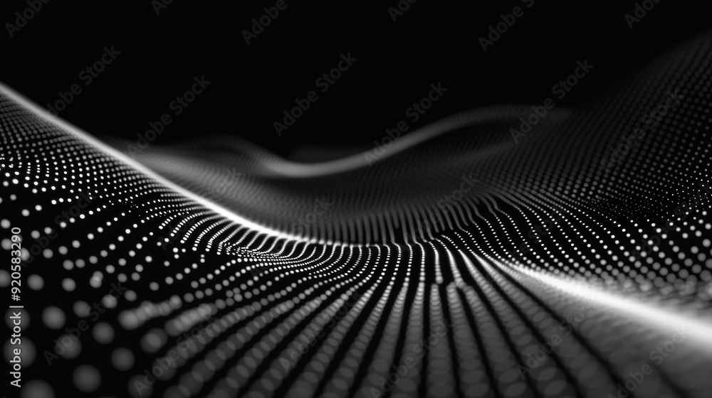 Poster an abstract background showing dots and lines connected on a dark background in 4k. an abstract back