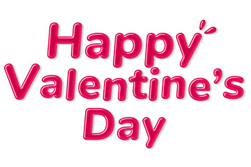 Png bold jelly candy lettering happy valentine's day word sticker