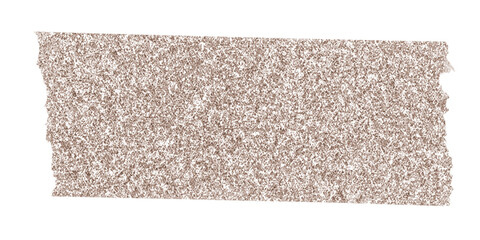 Fototapeta premium Glitter washi tape png clipart, copper sticker on transparent background