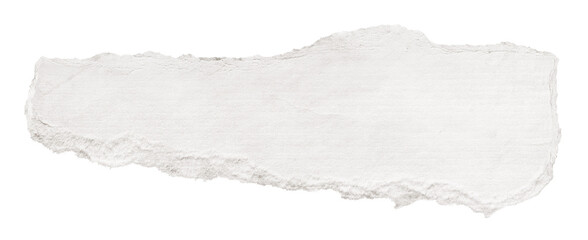 White torn paper png cut out collage element on transparent background