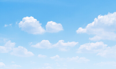 Sky and soft clouds background pattern. Beautiful nature landscape.
