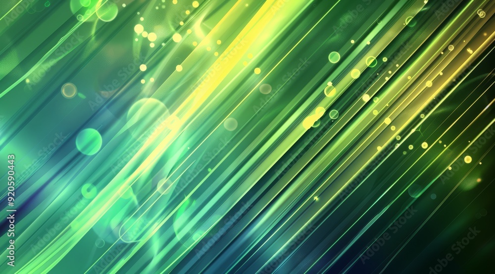 Poster this dynamic abstract background features a mesmerizing blend of green and yellow with shimmering li
