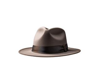 a brown hat with a brown band