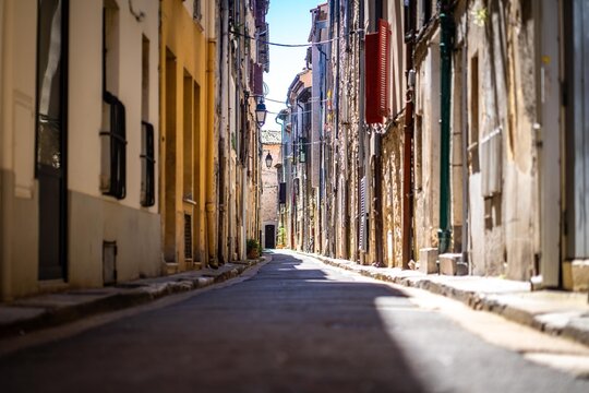Fototapeta narrow street in the old town