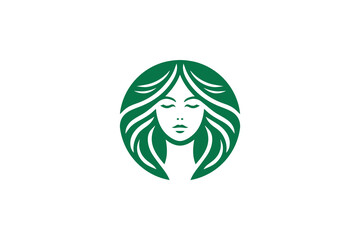 pretty lady green logo ready for sale