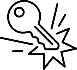 Scratched surface icon. Scratch resistant sign. Broken screen symbol.