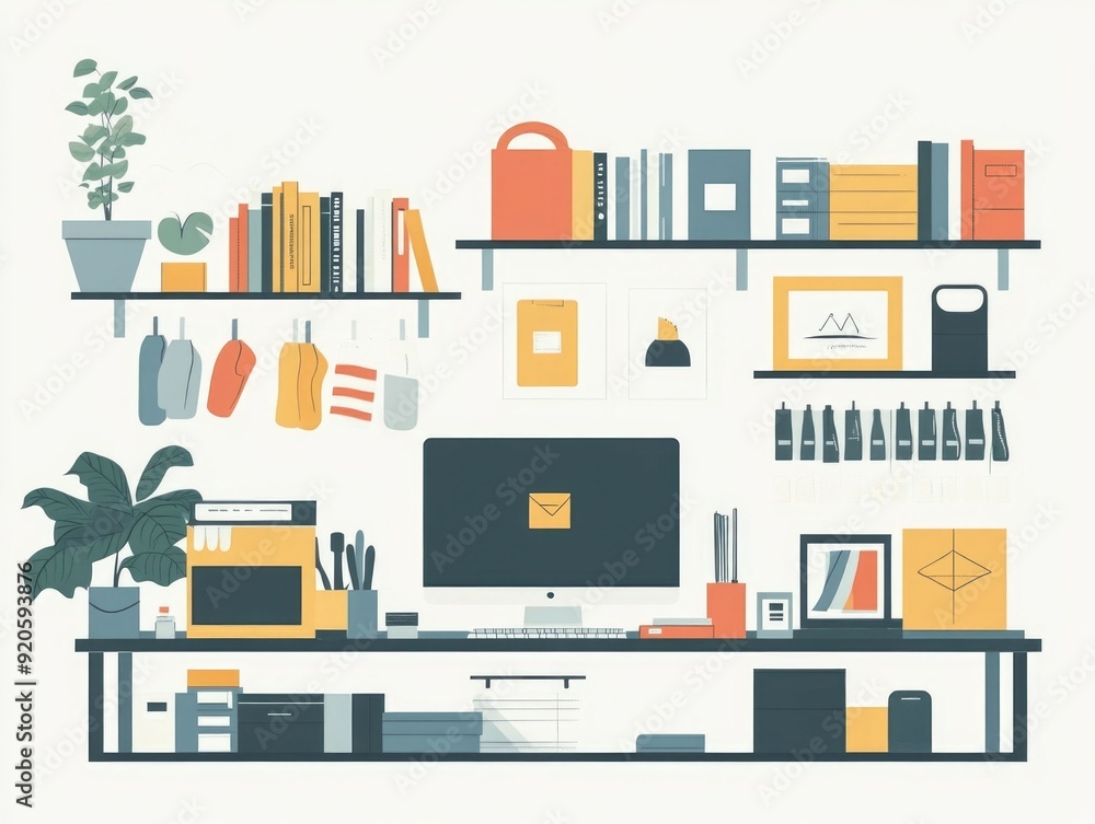 Poster optimized merchandising strategy for effective product placement and visual display in retail enviro
