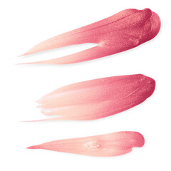 Metallic pink paint stroke pattern transparent png