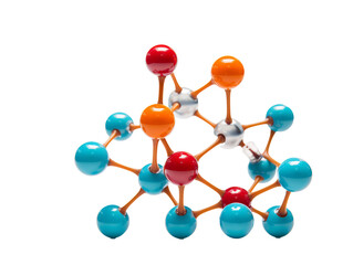 a close up of a model of a molecule