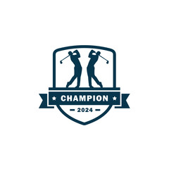 Golf logo vector template illustration