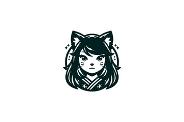 cute kitsune logo