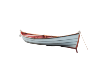 a boat on the ground