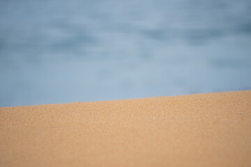 Beautiful tropical beach with blue sky and clouds. Tropical beach with waves crashing empty beach....