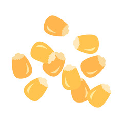 トウモロコシ。フラットなベクターイラスト。
Corn. Flat vector illustration.