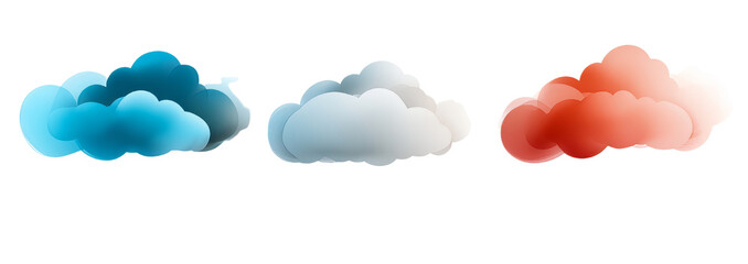 Obraz premium Cloud design isolated on transparent background