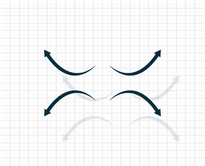 Vector icon of dark color on light checkered background